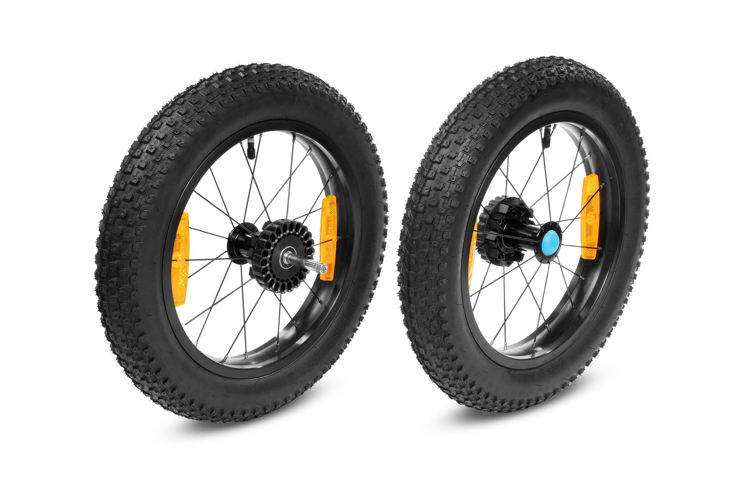 CUBE Fat Wheels hinten für Kinder Fahrradanhänger Double